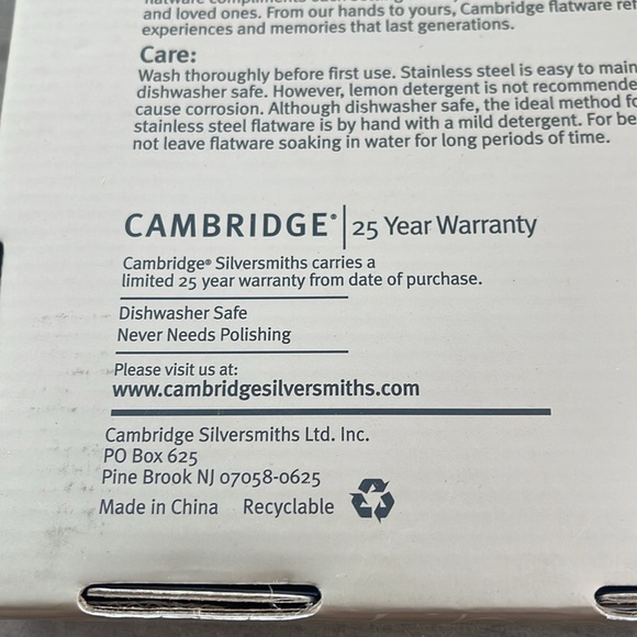 4pc Cocktail Fork Set - Cambridge Silversmiths - Picture 7 of 7